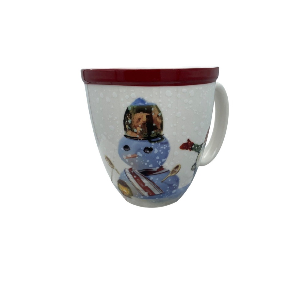 Williams Sonoma Nordic Elf Stoneware Mugs Set of 4 Christmas Decor New No Box - Picture 5 of 7